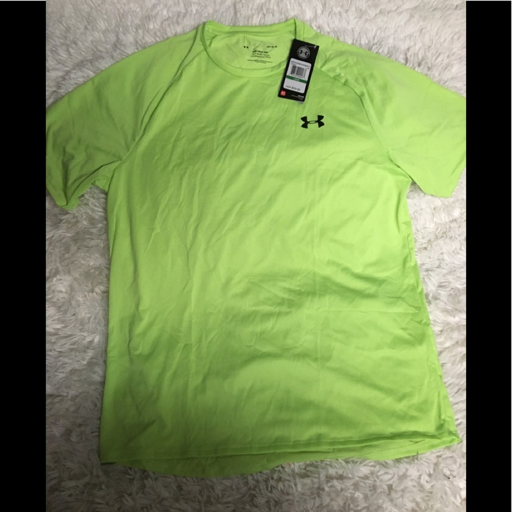 Under Armour Matrix Lime Mens Tech Tee Szs LG & XL
